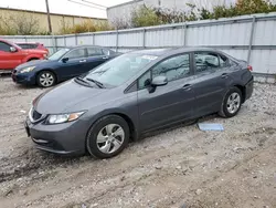 Salvage cars for sale at Lexington, KY auction: 2013 Honda Civic LX