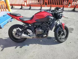 Salvage motorcycles for sale at San Diego, CA auction: 2017 Yamaha FZ07 C