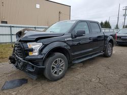 Salvage cars for sale at Lansing, MI auction: 2017 Ford F150 Supercrew