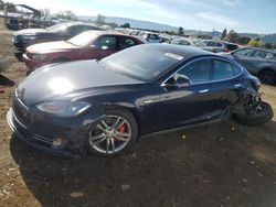 Salvage cars for sale at San Martin, CA auction: 2015 Tesla Model S 85D