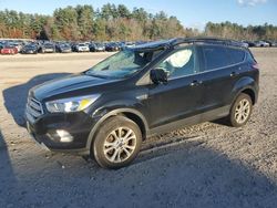 Salvage cars for sale at Mendon, MA auction: 2018 Ford Escape SE