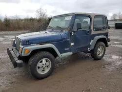 Salvage cars for sale at Columbia Station, OH auction: 2001 Jeep Wrangler / TJ SE