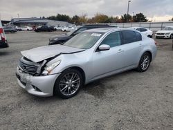 Salvage cars for sale from Copart Sacramento, CA: 2011 Infiniti G37 Base