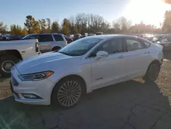 Ford Fusion Titanium hev salvage cars for sale: 2017 Ford Fusion Titanium HEV