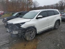 Salvage cars for sale from Copart Baltimore, MD: 2017 Toyota Highlander SE