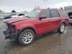 Salvage cars for sale at Littleton, CO auction: 2015 Ford Expedition Limited