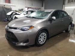 Salvage cars for sale from Copart Elgin, IL: 2017 Toyota Corolla L