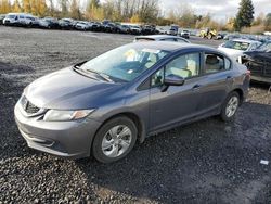 Salvage cars for sale at Portland, OR auction: 2014 Honda Civic LX