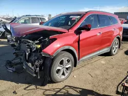 Salvage cars for sale at Brighton, CO auction: 2015 Hyundai Santa FE GLS