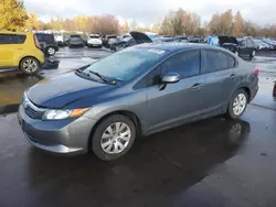 2012 Honda Civic LX en venta en Woodburn, OR