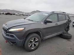 Salvage SUVs for sale at auction: 2015 Jeep Cherokee Trailhawk