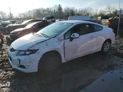 Honda salvage cars for sale: 2012 Honda Civic LX