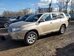 Salvage cars for sale from Copart Central Square, NY: 2011 Toyota Highlander Base