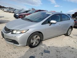 Honda salvage cars for sale: 2015 Honda Civic LX