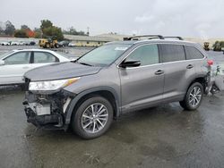 Salvage cars for sale at Martinez, CA auction: 2017 Toyota Highlander Hybrid