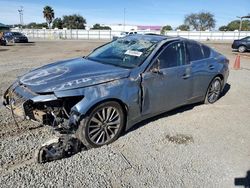 Salvage cars for sale at San Diego, CA auction: 2019 Infiniti Q50 Luxe