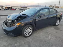 Salvage cars for sale at Sun Valley, CA auction: 2012 Honda Civic EX