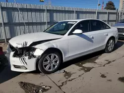 Salvage cars for sale at Littleton, CO auction: 2012 Audi A4 Premium