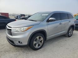 Salvage cars for sale at Arcadia, FL auction: 2016 Toyota Highlander Limited