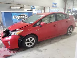 Salvage cars for sale at Angola, NY auction: 2014 Toyota Prius