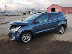 Salvage cars for sale at London, ON auction: 2018 Ford Escape SEL