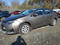 Salvage cars for sale at Waldorf, MD auction: 2017 Toyota Corolla L