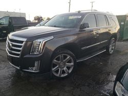 Salvage cars for sale at Chicago Heights, IL auction: 2015 Cadillac Escalade Premium