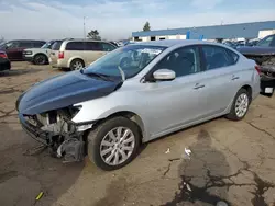 Salvage cars for sale at Woodhaven, MI auction: 2019 Nissan Sentra S