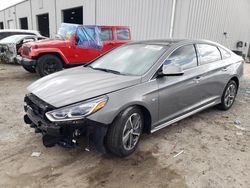 Salvage cars for sale at Jacksonville, FL auction: 2018 Hyundai Sonata Hybrid