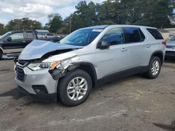 Carros salvage a la venta en subasta: 2021 Chevrolet Traverse LS