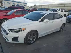 Salvage cars for sale at Anthony, TX auction: 2020 Ford Fusion SEL