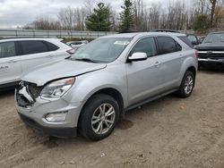 Chevrolet salvage cars for sale: 2016 Chevrolet Equinox LT