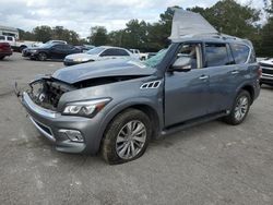 Salvage cars for sale at Eight Mile, AL auction: 2017 Infiniti QX80 Base