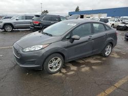 Salvage cars for sale from Copart Woodhaven, MI: 2018 Ford Fiesta SE