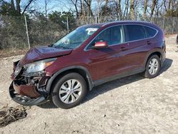 Salvage cars for sale from Copart Cicero, IN: 2012 Honda CR-V EXL