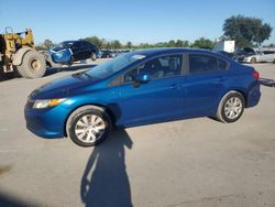 Salvage cars for sale at Orlando, FL auction: 2012 Honda Civic LX