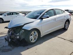 Salvage cars for sale at Grand Prairie, TX auction: 2019 Hyundai Elantra SEL