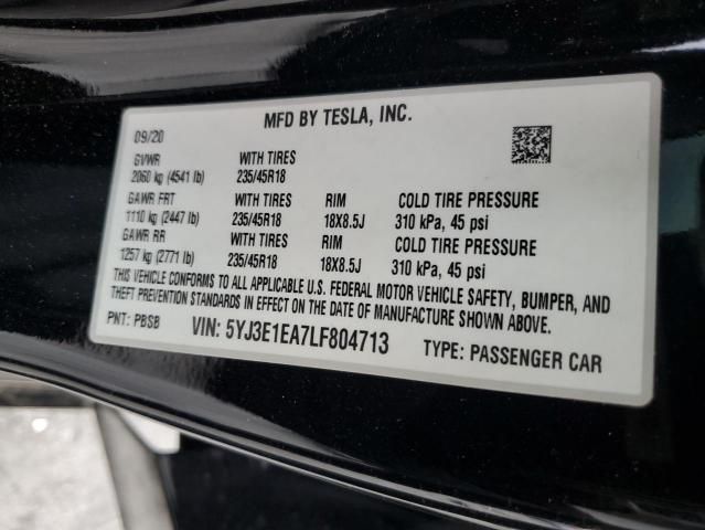 2020 Tesla Model 3