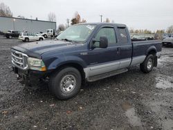 Salvage cars for sale at Portland, OR auction: 2002 Ford F250 Super Duty