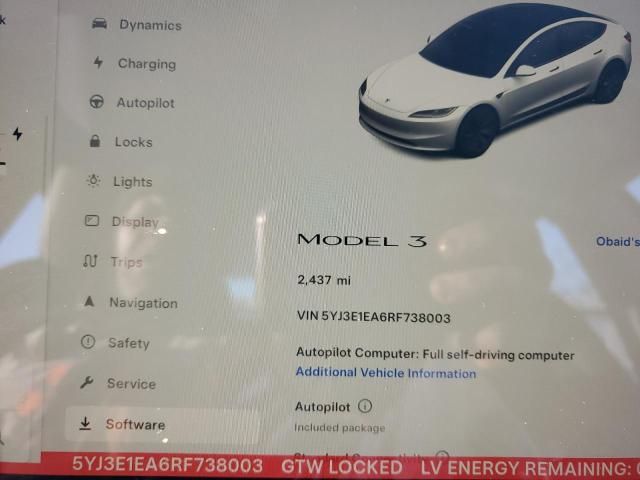 2024 Tesla Model 3