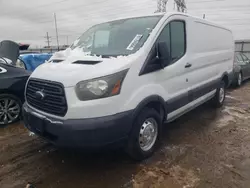 Salvage trucks for sale at Elgin, IL auction: 2015 Ford Transit T-250