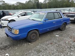 Salvage cars for sale at Augusta, GA auction: 1985 Dodge Aries SE