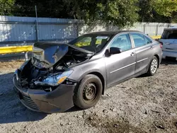 Salvage cars for sale at Greenwell Springs, LA auction: 2016 Toyota Camry LE