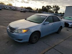 Salvage cars for sale at Sacramento, CA auction: 2002 Toyota Camry LE