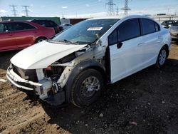 Salvage cars for sale at Elgin, IL auction: 2012 Honda Civic LX