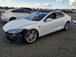 Salvage cars for sale at Antelope, CA auction: 2015 Tesla Model S