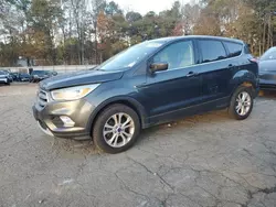 Salvage cars for sale at Austell, GA auction: 2017 Ford Escape SE