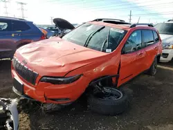 Salvage cars for sale at Elgin, IL auction: 2021 Jeep Cherokee Latitude LUX