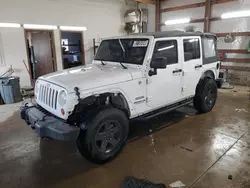 Jeep salvage cars for sale: 2013 Jeep Wrangler Unlimited Sport