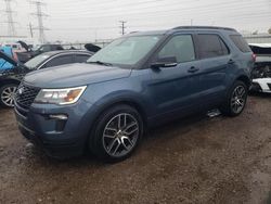 Ford Explorer salvage cars for sale: 2018 Ford Explorer Sport